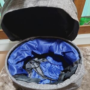 Stylish Gray and Blue Men's Backpack